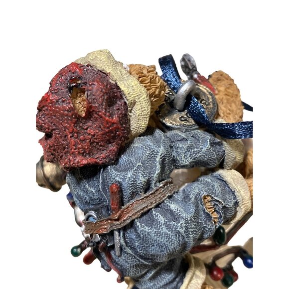 Boyds Bears Bearstone Noel Bruinski Da Electrician LE 25953 Ornament Dated 1998 - Picture 8 of 16